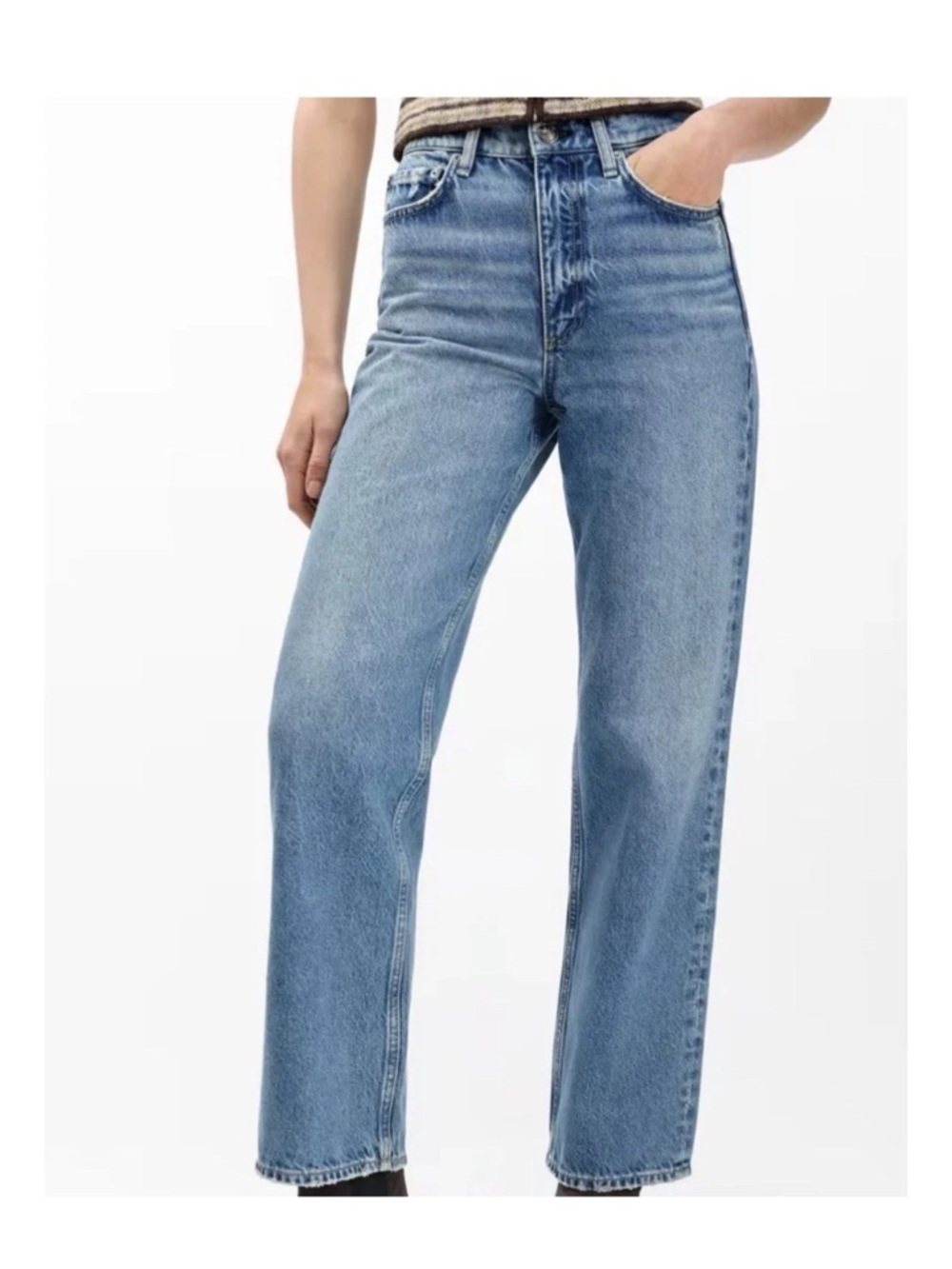 NEW Rag & Bone Shea High-rise Relaxed Straight Full Length Jeans Size 27 - Picture 4 of 16